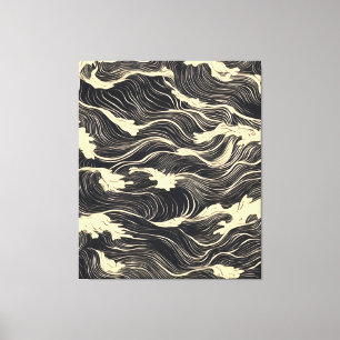 Toile Style côtier Motif vague