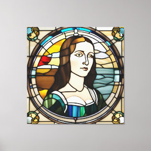 Toile Style d'art Monalisa en verre