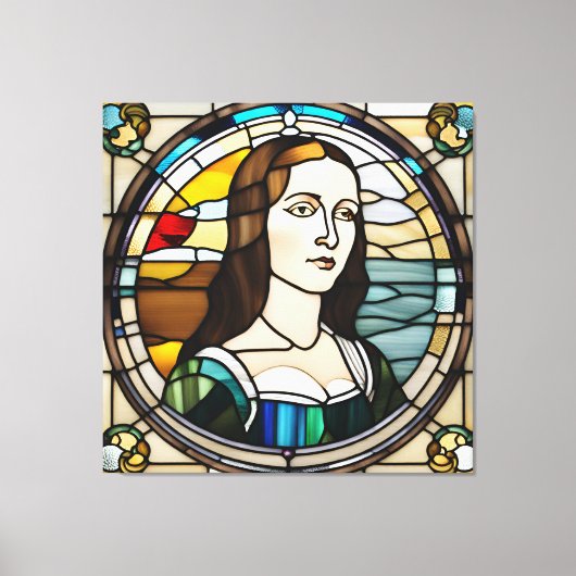 Toile Style d'art Monalisa en verre (Recto)