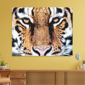 Toile Style de presse graphique Wild Tiger Portrait (Insitu(Salon))