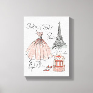 Toile Style de semaine de mode d'Apple sauvage Paris
