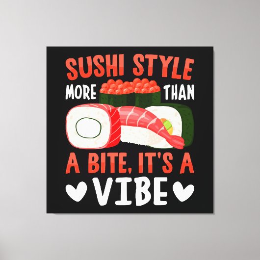 Toile Style de sushi plus qu'une bouchée (Recto)