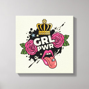 Toile Style de tatouage Girl Power