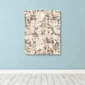 Toile Style Désert Camouflage Numérique Décor Beige (Insitu (Plancher de Bois))