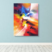 Toile Style Expressionniste Abstrait Moderne Contemporai (Insitu (Plancher de Bois))