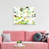 Toile Style grunge vert design graphique d'art abstrait (Insitu(Salon))