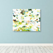 Toile Style grunge vert design graphique d'art abstrait (Insitu (Plancher de Bois))