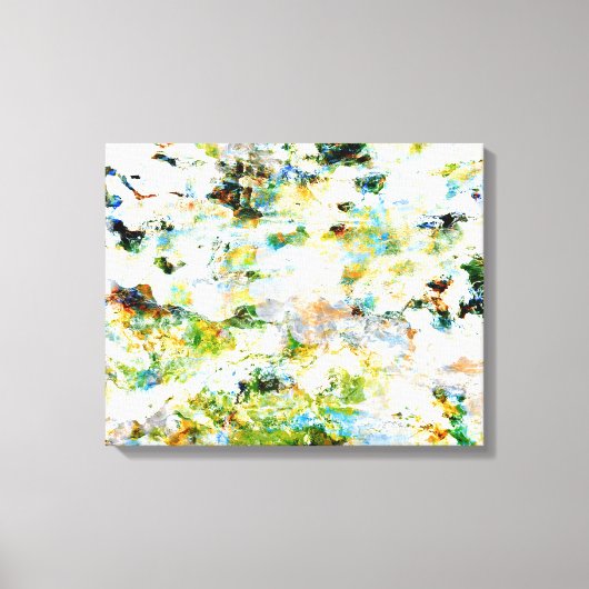 Toile Style grunge vert design graphique d'art abstrait (Recto)