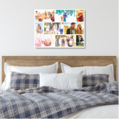 Toile Style maçonnerie Famille Photo Collage Blanc (Insitu(Chambre))