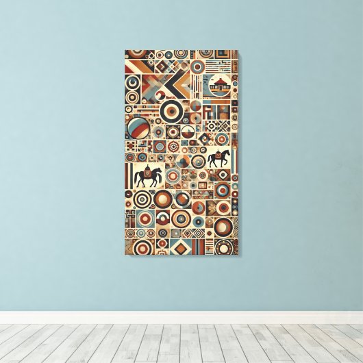 Toile Style mongol (Insitu (Plancher de Bois))