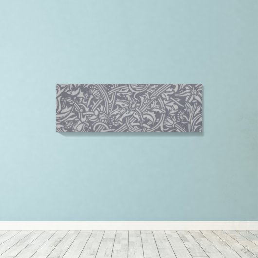 Toile Style Scottish Thistle Knot William Morris (Insitu (Plancher de Bois))
