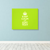 Toile Style Vert Android Gardez Le Calme Et Votre Texte (Insitu (Plancher de Bois))