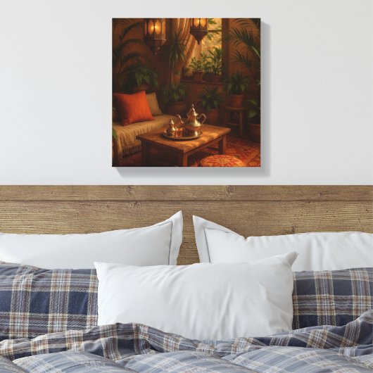 Toile  styled Moroccan boho (Insitu(Chambre))