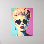 Toile Stylisé femme Portrait Wall Art (Recto)