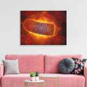 Toile Stylisé Rabies Particules virus 2 (Insitu(Salon))