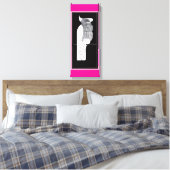 Toile Stylized Rose-Breasted Cockatoo Pink Canvas Print (Insitu(Chambre))