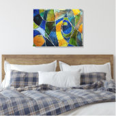 Toile Stylo et encre couleur d'aquarelle Abstraite (Insitu(Chambre))