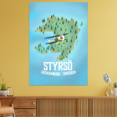 Toile Styrsö, affiche de voyage en suède. (Insitu(Salon))