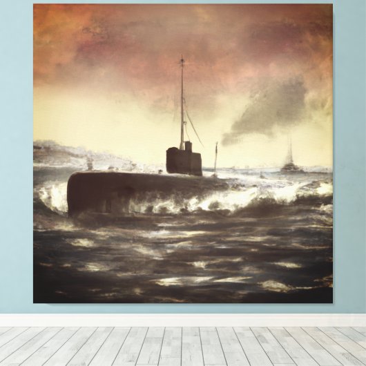 Toile Submarine de Ancient (Insitu (Plancher de Bois))