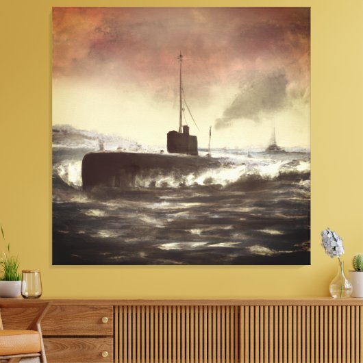 Toile Submarine de Ancient (Insitu(Salon))