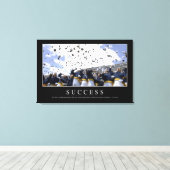 Toile Succès : Citation inspirante (Insitu (Plancher de Bois))