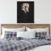 Toile Succès Citation Motivationnelle Stylish Tiger Abst (Insitu(Chambre))