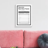 Toile Succès Valeur nutritionnelle Motivation Mur Art (Insitu(Salon))