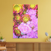 Toile Succulent et fleurs (Insitu(Salon))