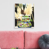 Toile Succulents colorés à l'herbe argentée (Insitu(Salon))