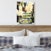 Toile Succulents colorés à l'herbe argentée (Insitu(Chambre))