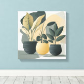 Toile Succulents serènes (Insitu (Plancher de Bois))