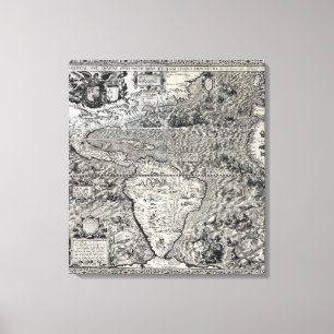 Toile Sud et région de l'Amérique du Nord - panoramiqu