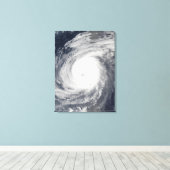 Toile Sudal du typhon au sud du Japon (Insitu (Plancher de Bois))