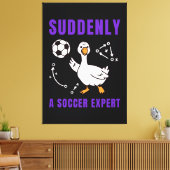 Toile Suddenly a soccer expert (Insitu(Salon))