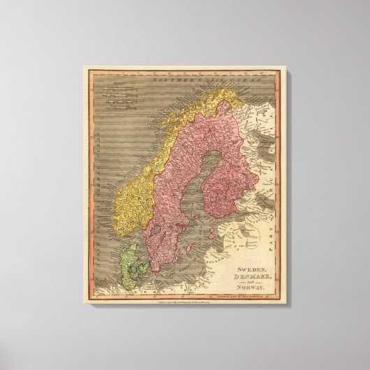 Toile Suède, Danemark, Norvège (Recto)