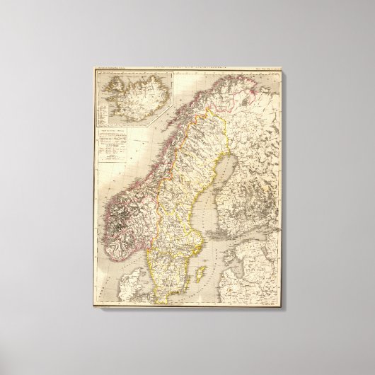 Toile Suède et Norvège (Recto)