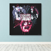 Toile Suicide Squad | Girls Graffiti Badges (Insitu (Plancher de Bois))