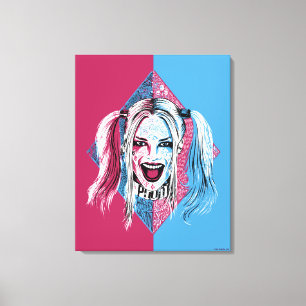 Toile Suicide Squad Harley Laugh