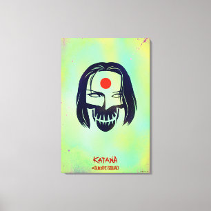 Toile Suicide Squad   Katana Head Icon
