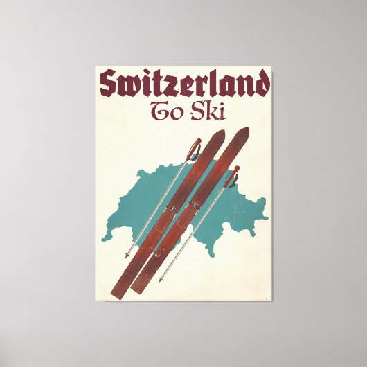 Toile Suisse Pour Skier (Recto)