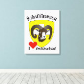 Toile Suisse Switzerland (Insitu (Plancher de Bois))