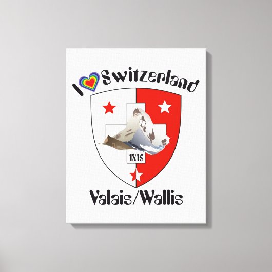 Toile Suisse Switzerland Wallis (Recto)