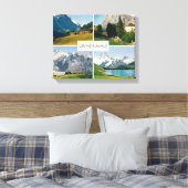 Toile Suisse vintage, Grindelwald, Jungfrau (Insitu(Chambre))