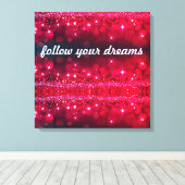Toile Suivez vos rêves Cherry Sparkle Canvas Imprimer (Insitu (Plancher de Bois))