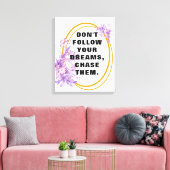 Toile Suivez vos rêves, citations motivationnelles et di (Insitu(Salon))