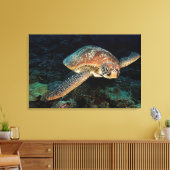 Toile Sulawesi | Tortue verte (Insitu(Salon))