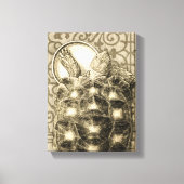 Toile Sulcata Tortoise Art Nouveau Ink Sepia drawing (Recto)