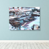 Toile Sultry Prelude au crépuscule, Jaffe, Israël (Insitu (Plancher de Bois))