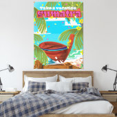 Toile Sumatra Indonésie affiche voyage (Insitu(Chambre))