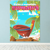 Toile Sumatra Indonésie affiche voyage (Insitu (Plancher de Bois))